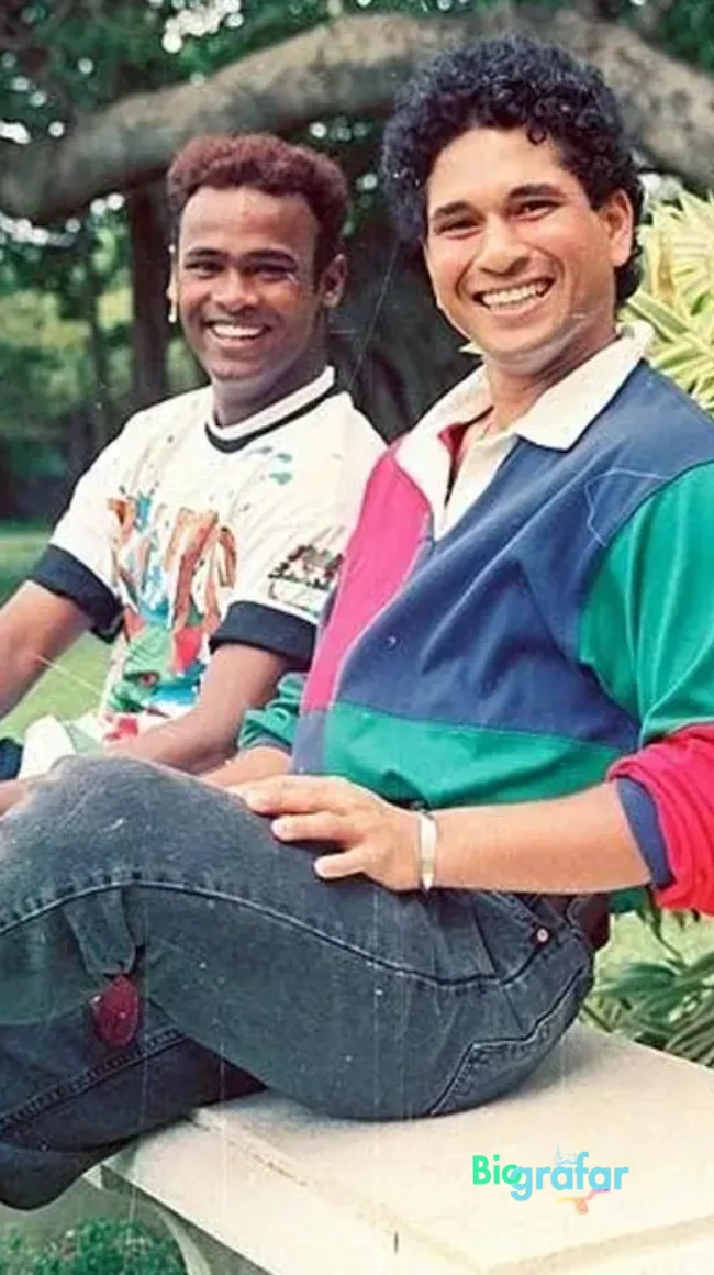 Sachin Tendulkar and Vinod Kambli